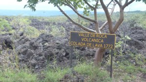 Volcan Masaya, siste utbrot 1772.