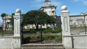 Det gamle sjukehuset, som no skal restaurerast og byggast opp att i same stil.