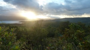 Utsikt over innsjøen.